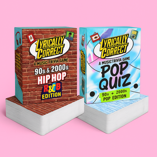 Lyrically Correct 2 Pack Bundle - POP Quiz and 90s & 200s and R&B and Hip Hop