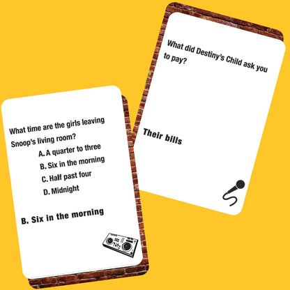 Lyrically Correct 2 Pack Bundle - POP Quiz and 90s & 200s and R&B and Hip Hop