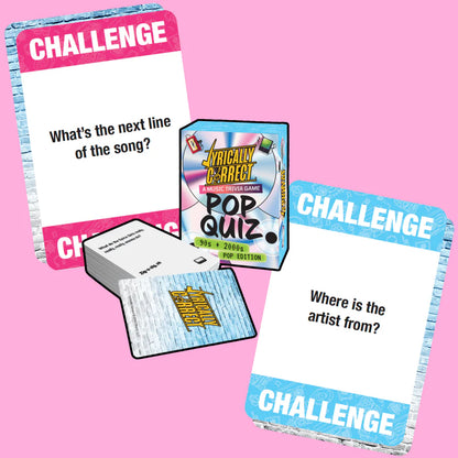 Lyrically Correct 2 Pack Bundle - POP Quiz and 90s & 200s and R&B and Hip Hop