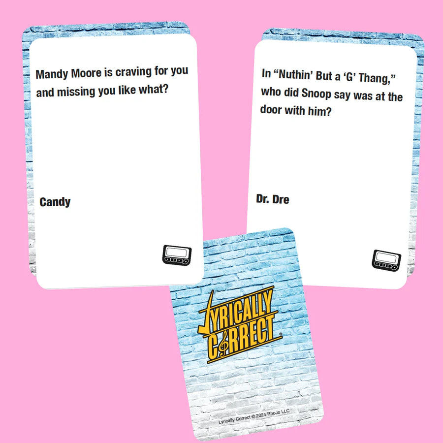 Lyrically Correct 2 Pack Bundle - POP Quiz and 90s & 200s and R&B and Hip Hop